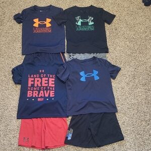Boys' Size 5 Under Armour Short-Sleeved Shirt/Shorts Set #2
